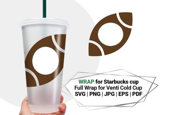 American Football Wrap SVG for Starbucks: Graphics & Crafts