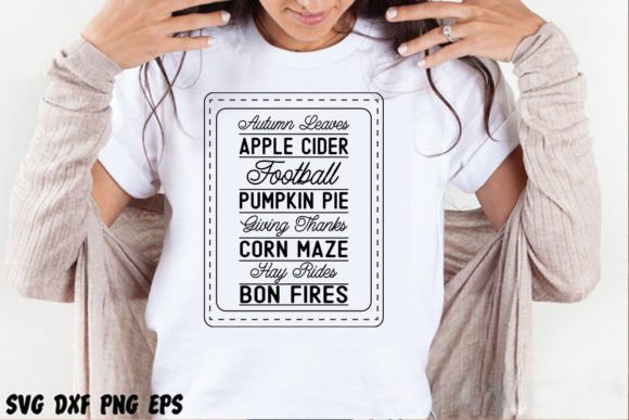 Autumn Leaves Apple Cider Football Graphics