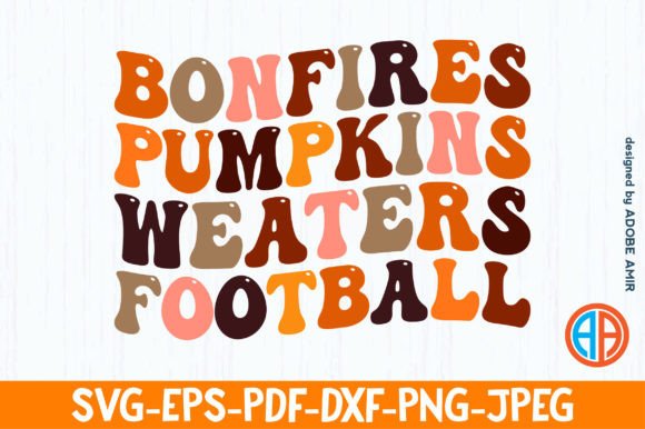 Bonfires Pumpkins Sweater Football SVG: Graphics for Crafts & Campaigns