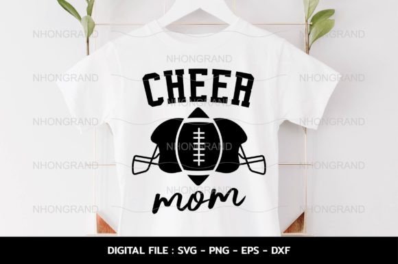 Cheer Mom Football Helmet Graphics for Crafts