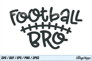 Football Bro Cut File: Graphics for Crafts & Content