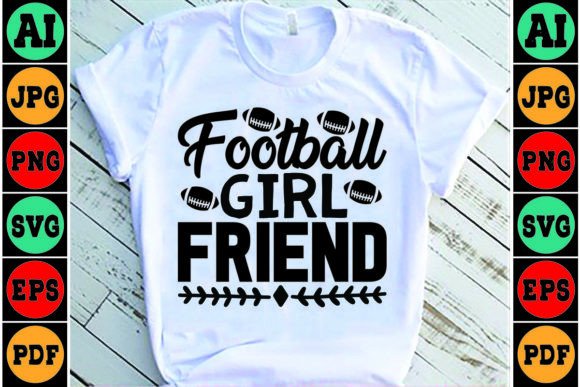 Football Girl Friend SVG