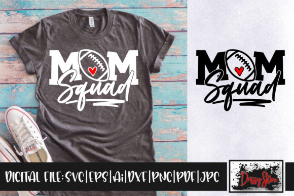 Football Mom Squad Graphics for Crafts