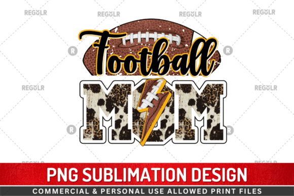 Football Mom SUBLIAMTION Graphics for Crafts