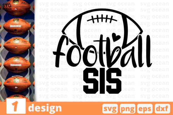 Football Sis Graphics for Crafts