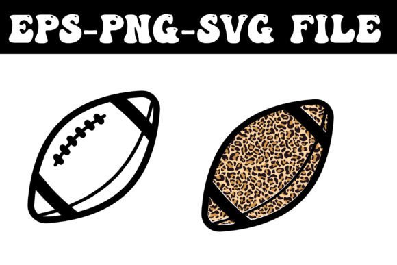 Football with Leopard Prints SVG: Graphics for Bold Crafts Brands