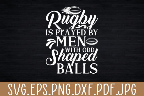 Rugby Football Player Shaped Balls: Graphics for Crafts