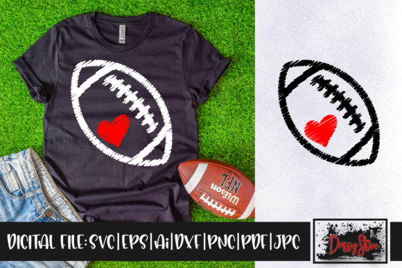 Scribble Football: Graphics for Crafts & Creative Branding