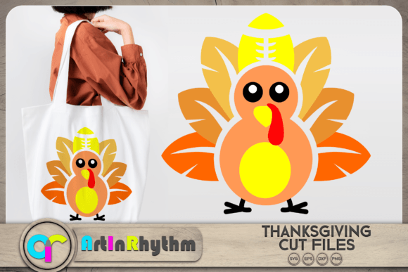 Thanksgiving Football Turkey SVG: Graphics & Crafts for Local Brands