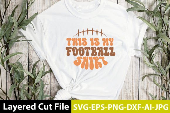 This Is My Football Shirt Retro Design: Graphics for Crafts